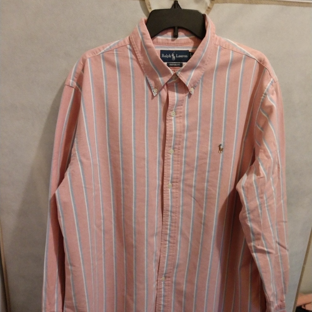 Ralph Lauren Men's Custom Fit Dress Shirt
